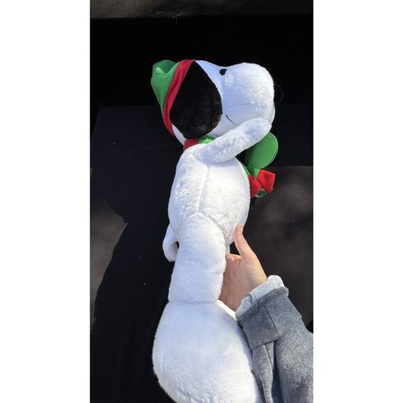 24” PEANUTS Brrr Snoopy Gemmy Plush Christmas Holiday Greeter Rare - Picture 5 of 11